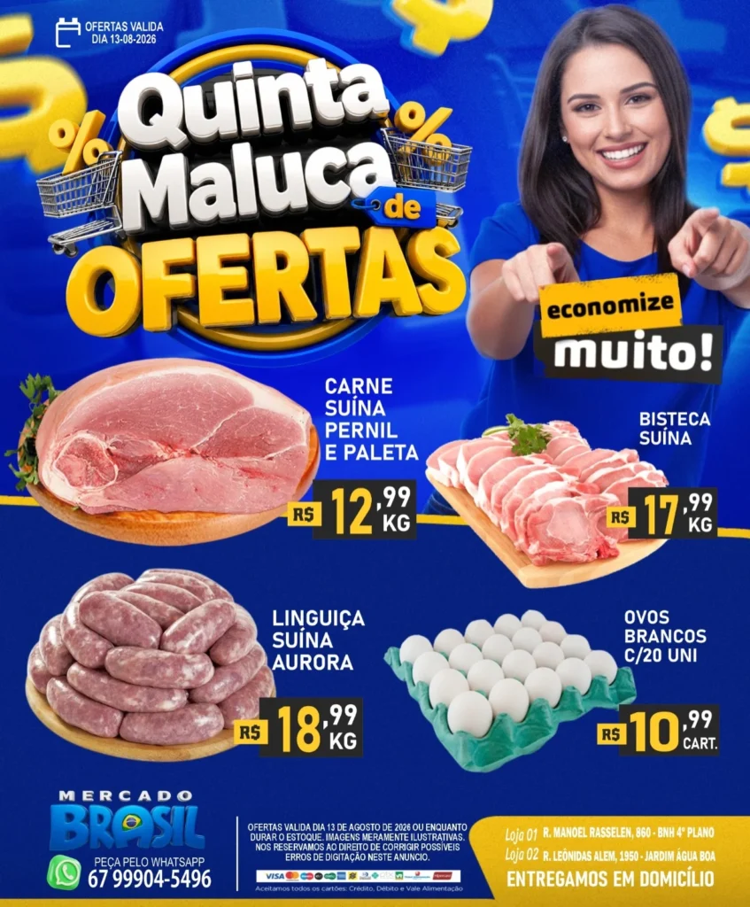 Ofertas Mercado Brasil – 13/08/2026