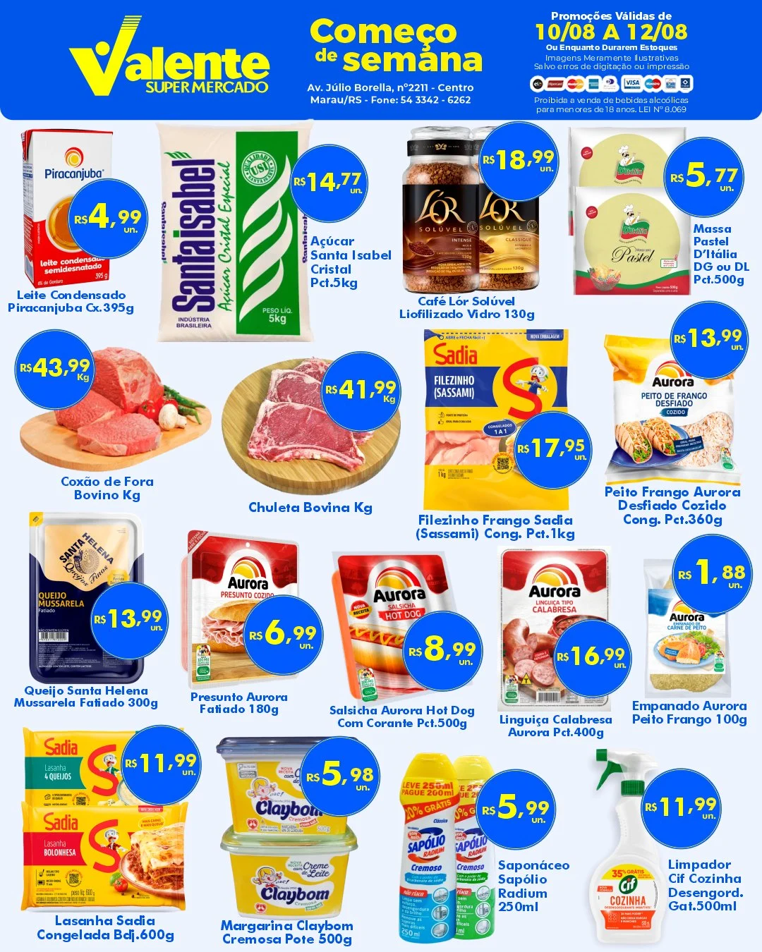 Ofertas Valente Supermercado – 12/08/2026