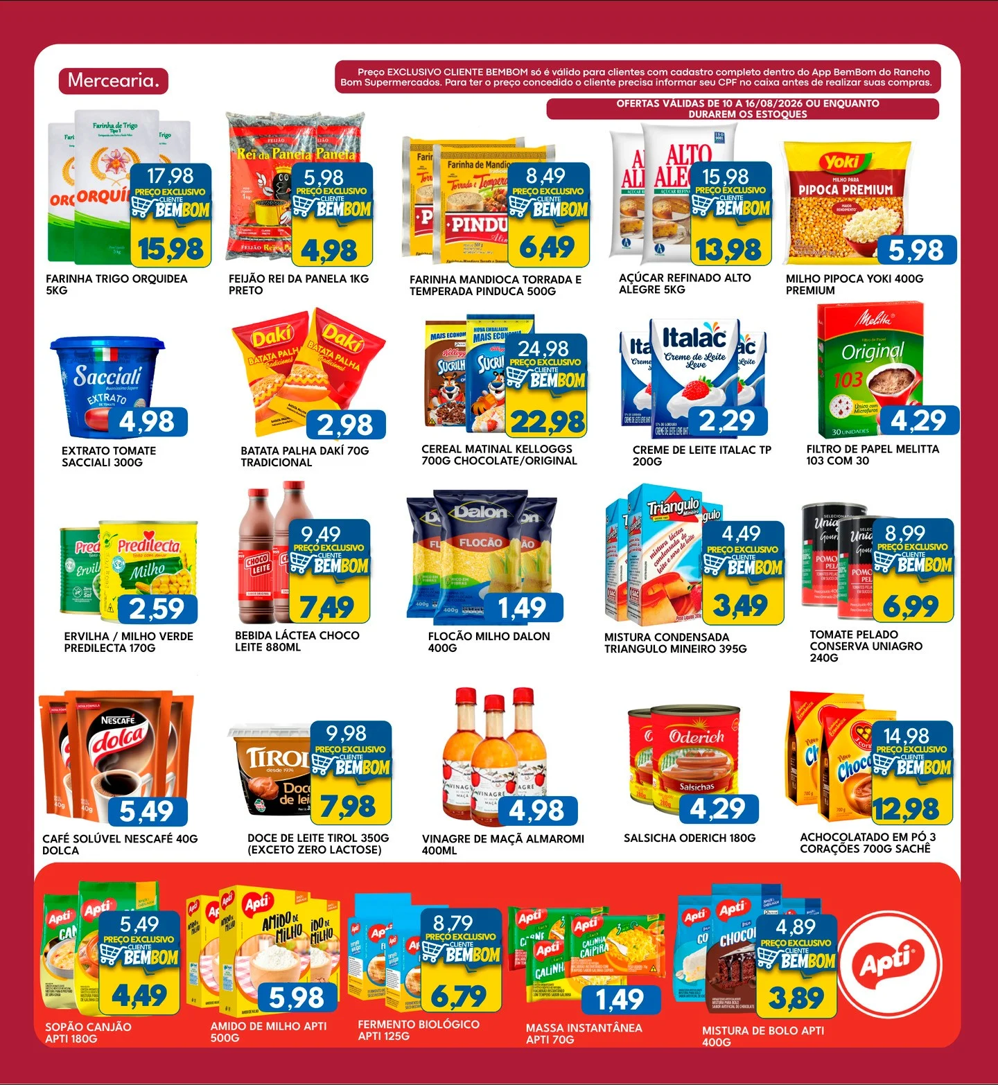 Ofertas Rancho Bom Supermercados