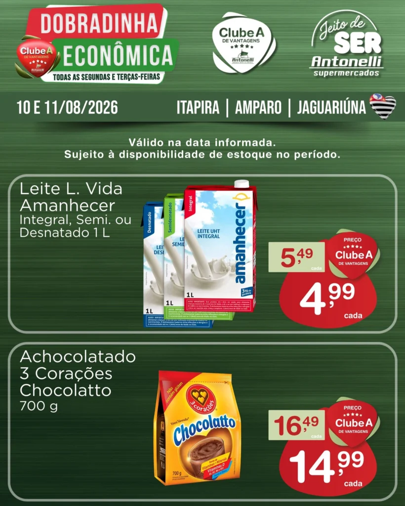 Ofertas Antonelli Supermercados – 11/08/2026
