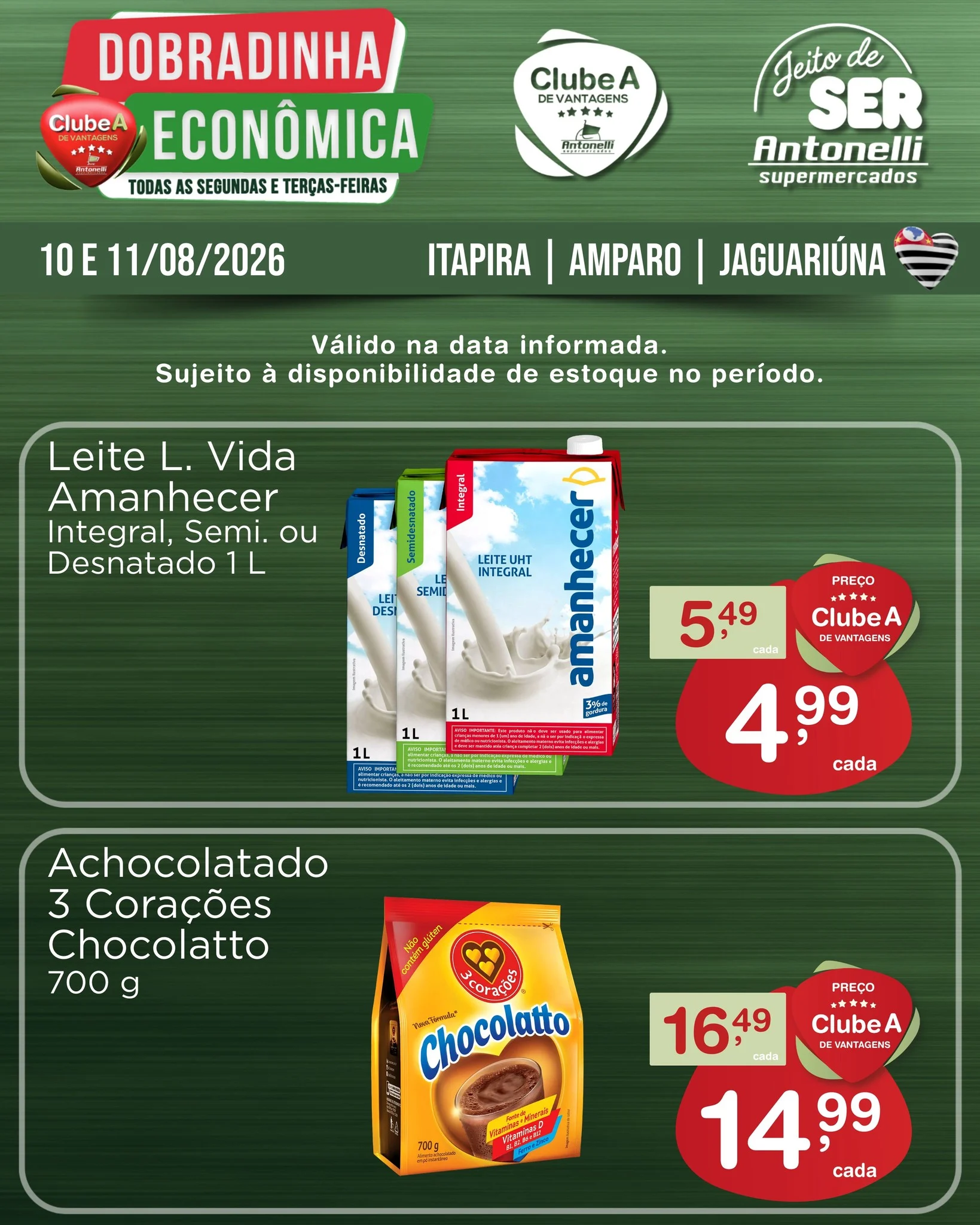 Ofertas Antonelli Supermercados – 11/08/2026