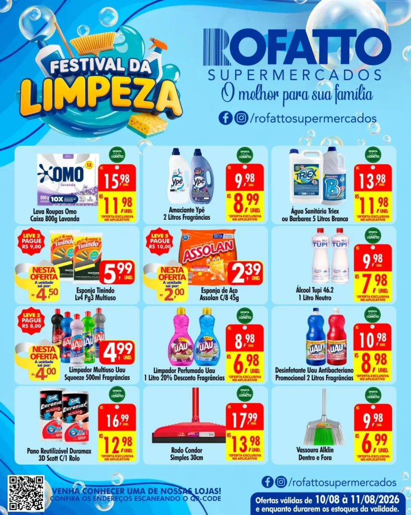 Ofertas Rofatto Supermercados – 11/08/2026