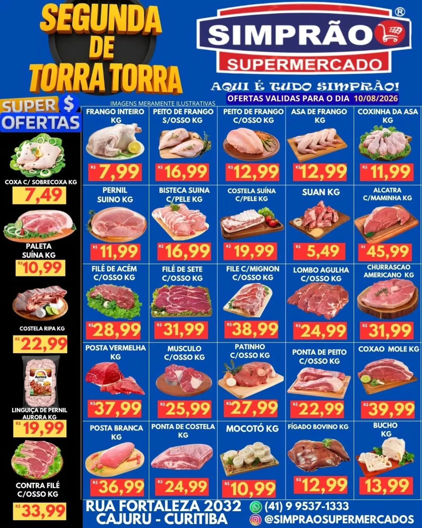 Ofertas simprão supermercados – 10/08/2026