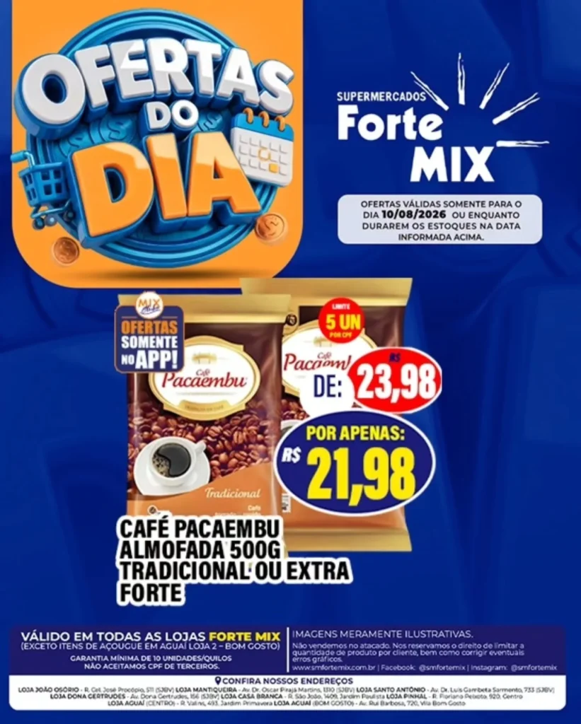 Ofertas Supermercados Forte Mix – 10/08/2026