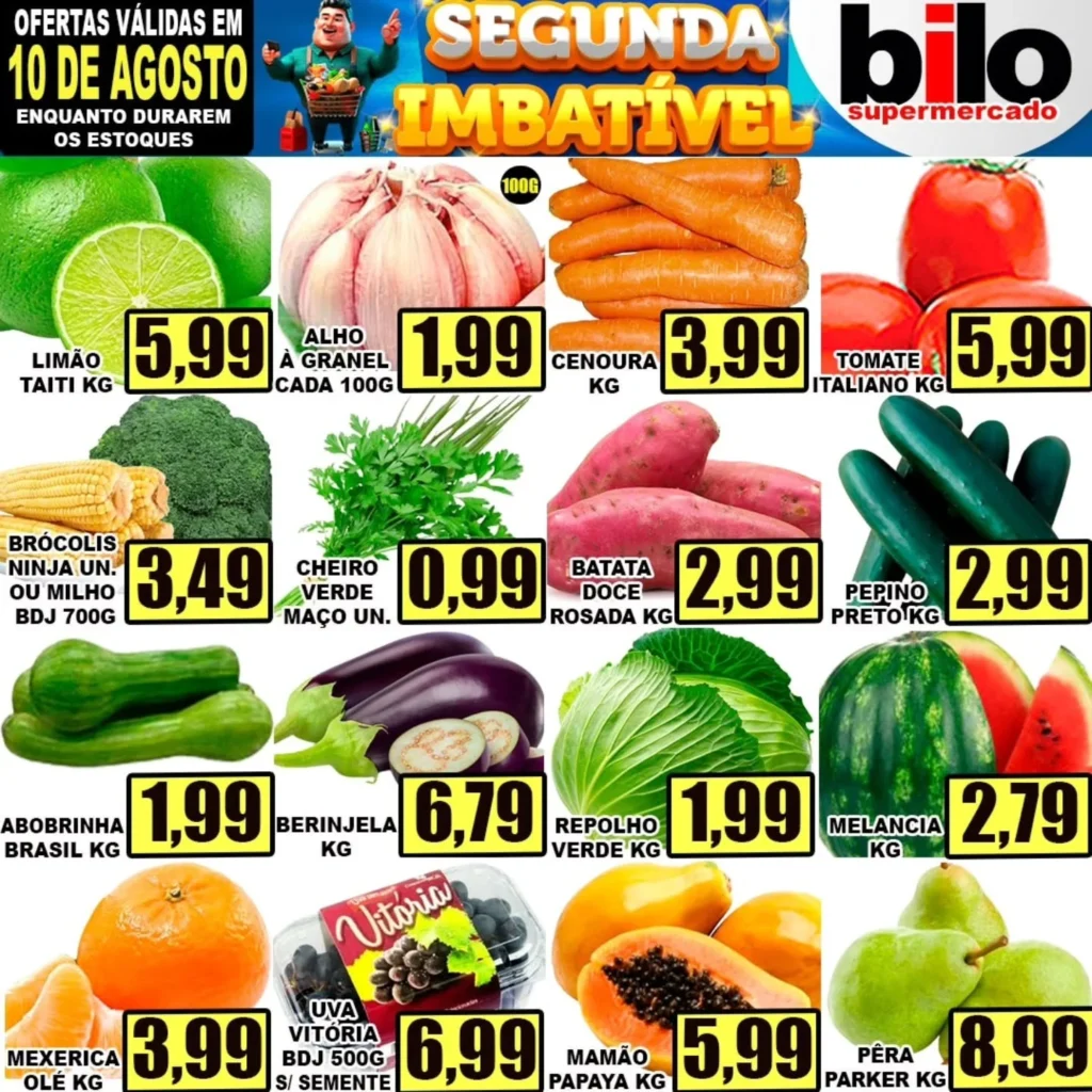 Ofertas Supermercado bilo – 10/08/2026