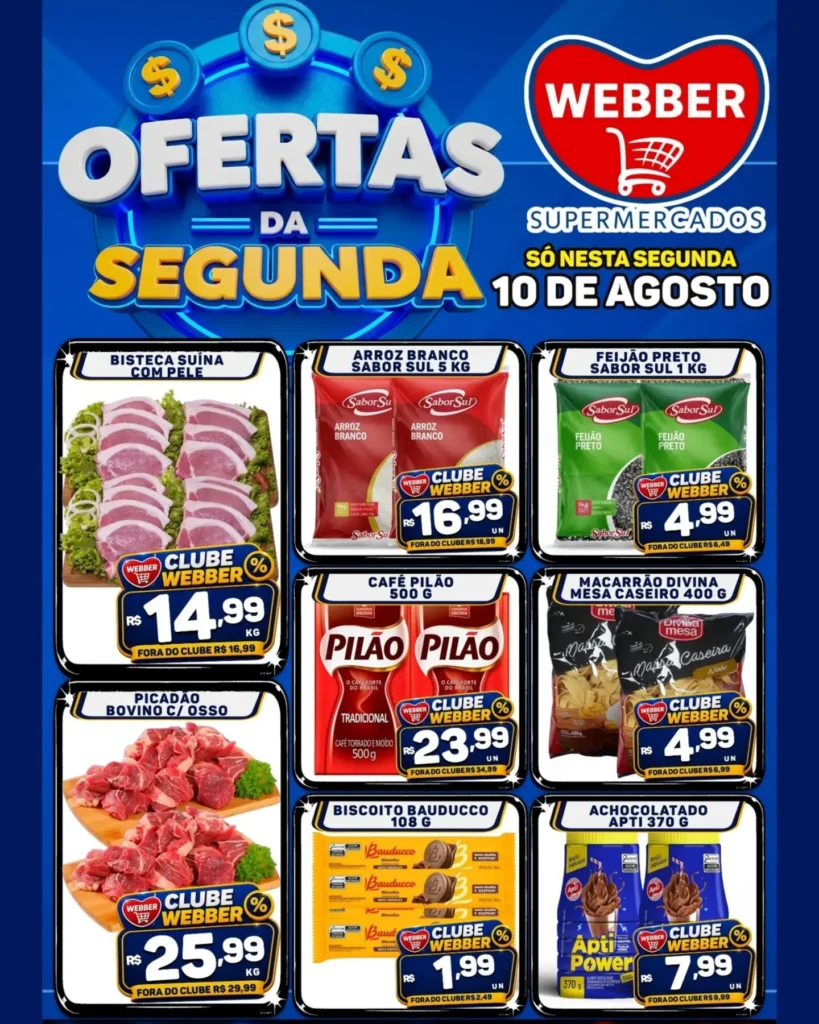 Ofertas SUPERMERCADOS WEBBER – 10/08/2026