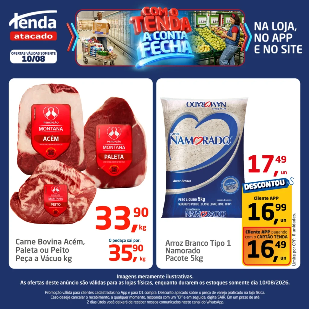 Ofertas Tenda Atacado – 10/08