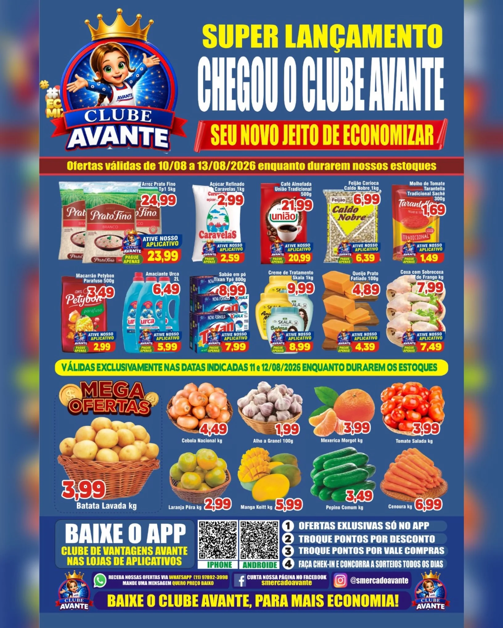 Ofertas Supermercado Avante 💙 – 13/08/2026