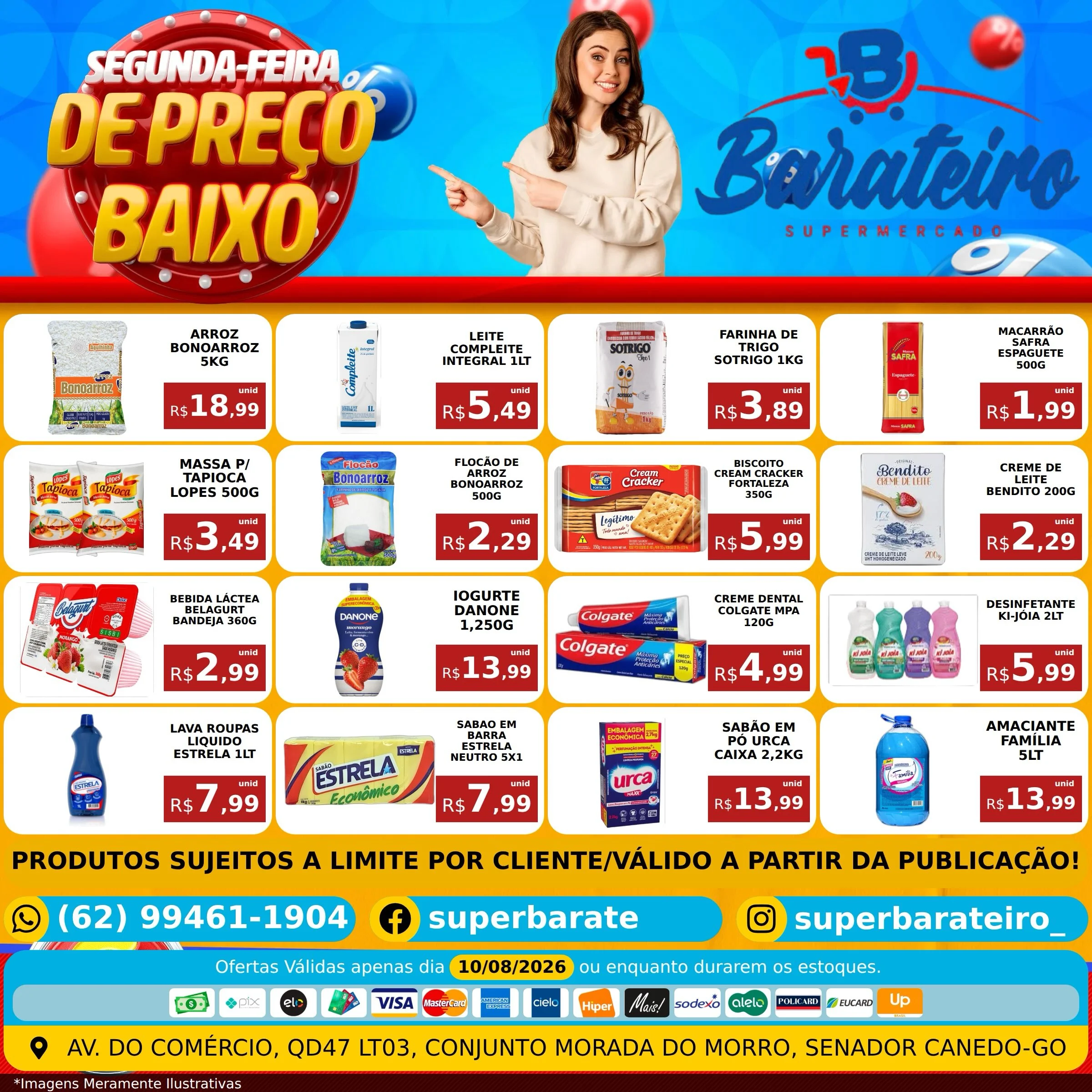 Ofertas Super Barateiro Supermercado – 10/08/2026