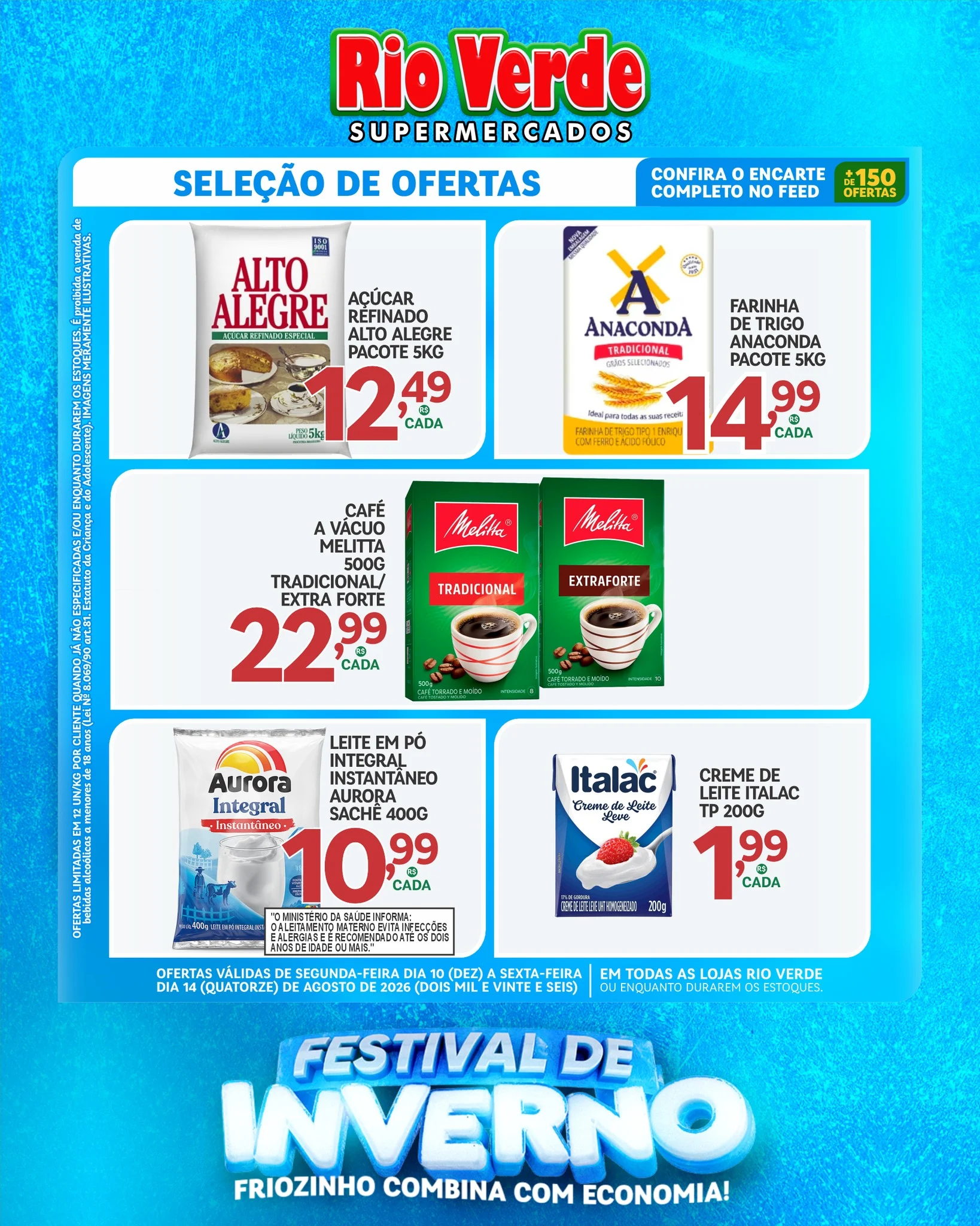 Ofertas Rio Verde Supermercados – 14/08/2026