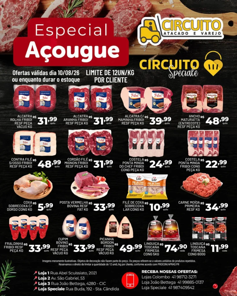 Ofertas Circuito Atacado e Varejo – 10/08/2026