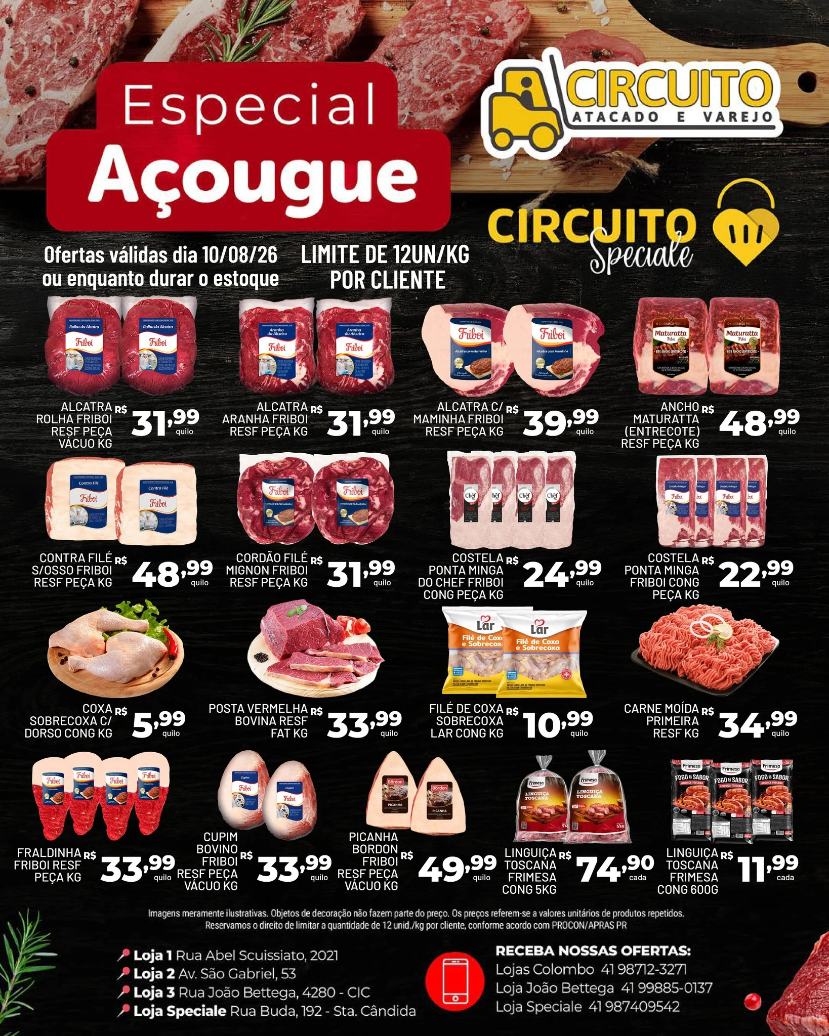 Ofertas Circuito Atacado e Varejo – 10/08/2026