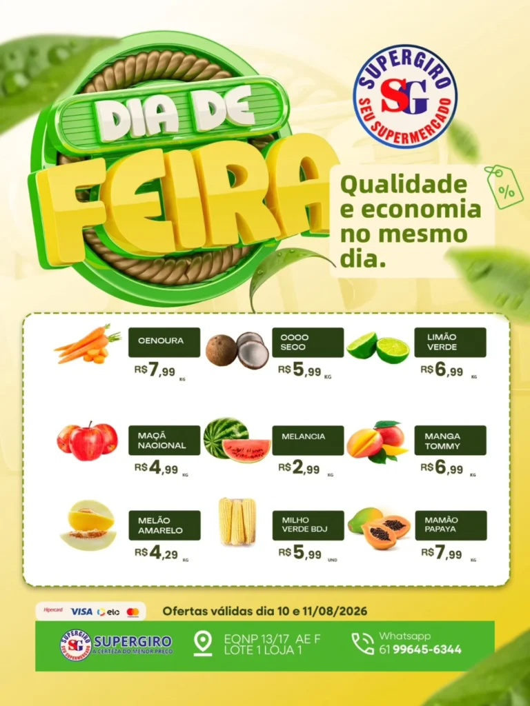 Ofertas Supermercado Supergiro – 11/08