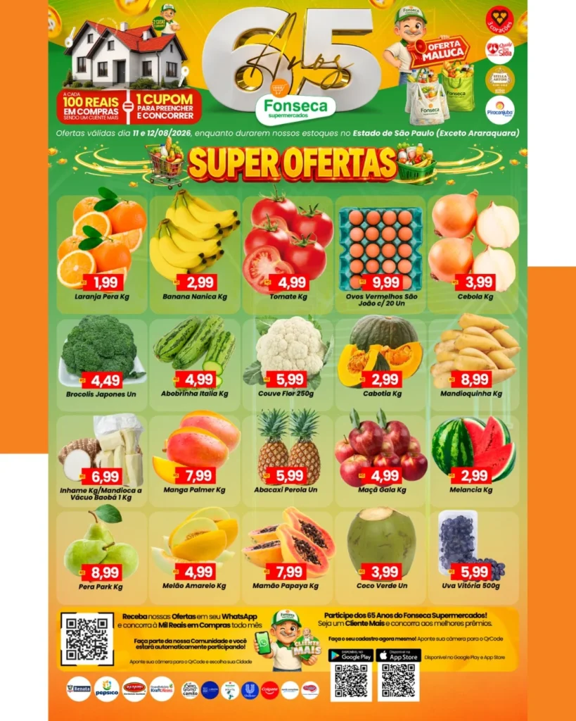 Ofertas Fonseca Supermercados – 12/08