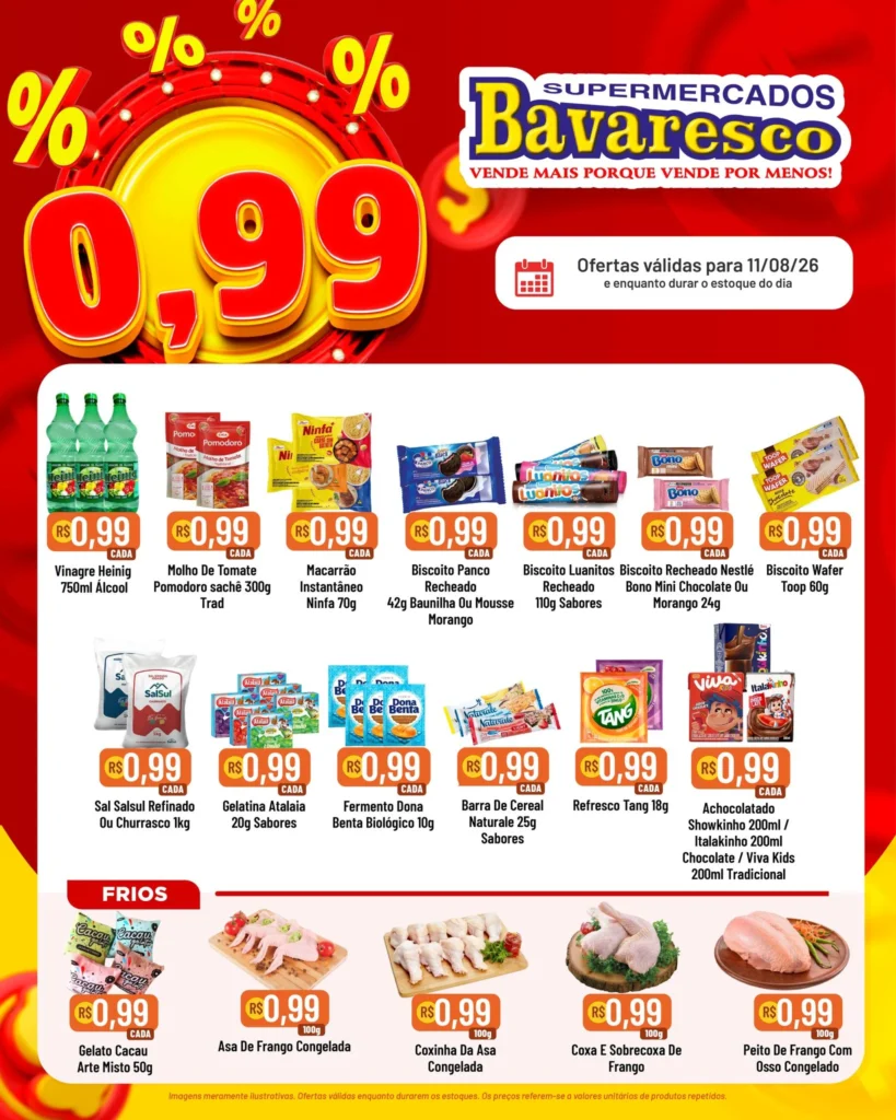 Ofertas Supermercados Bavaresco – 11/08/2026