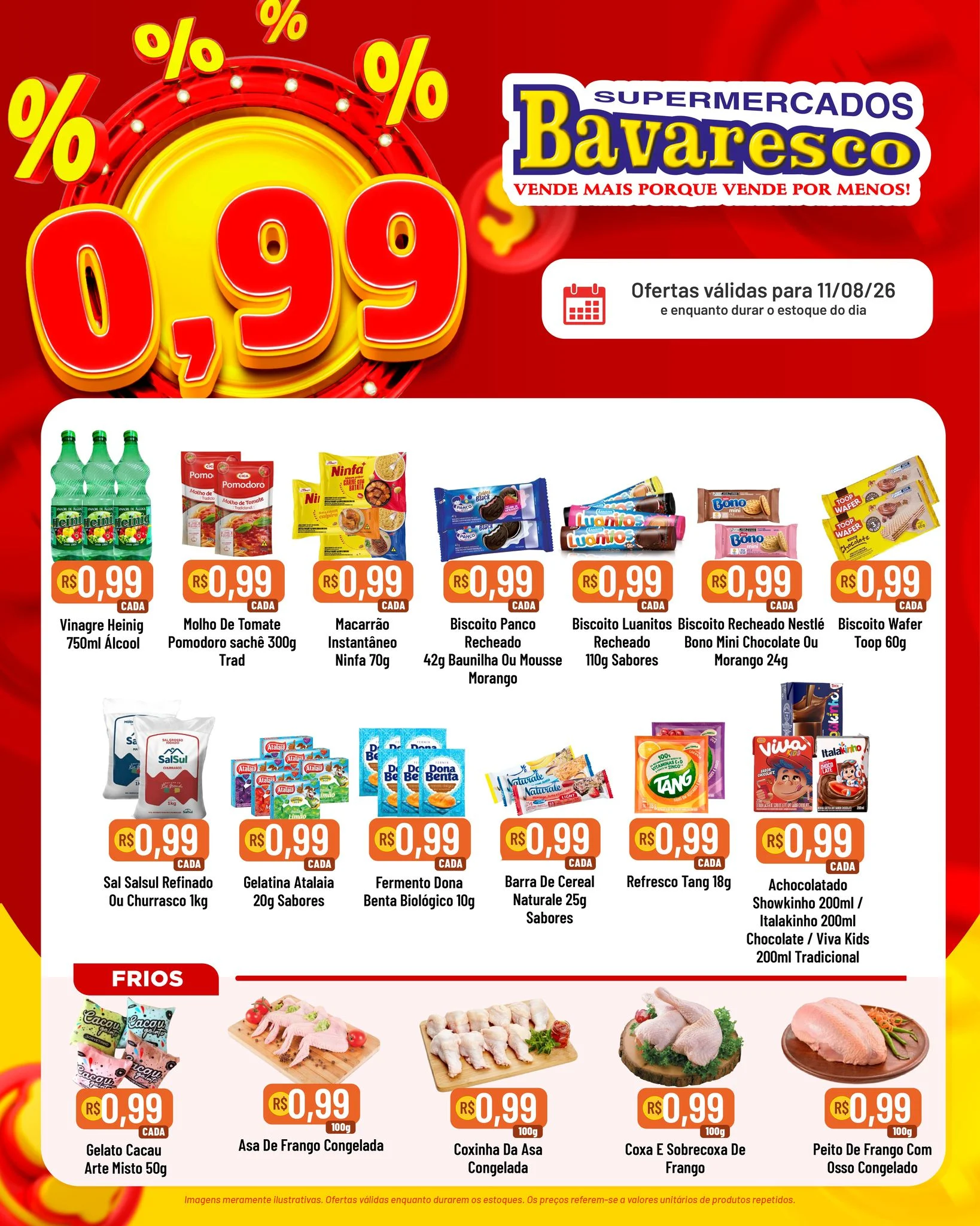 Ofertas Supermercados Bavaresco – 11/08/2026