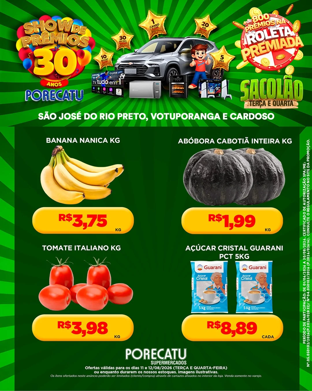 Ofertas Super Porecatu – 12/08 Ofertas Super Porecatu – 12/08