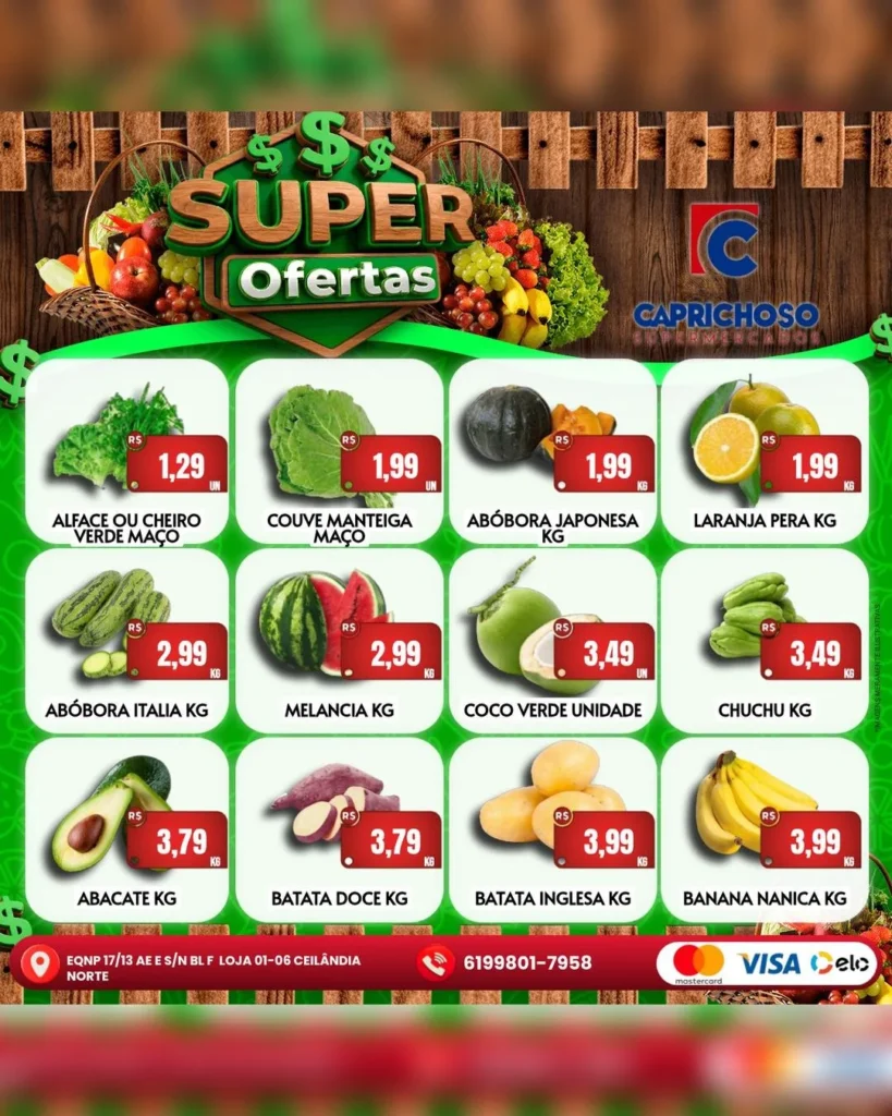 Ofertas Supermercado Caprichoso Ceilândia – 12/08/2026