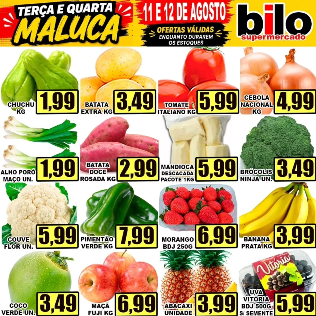 Ofertas Supermercado bilo – 12/08/2026 Ofertas Supermercado bilo – 12/08/2026