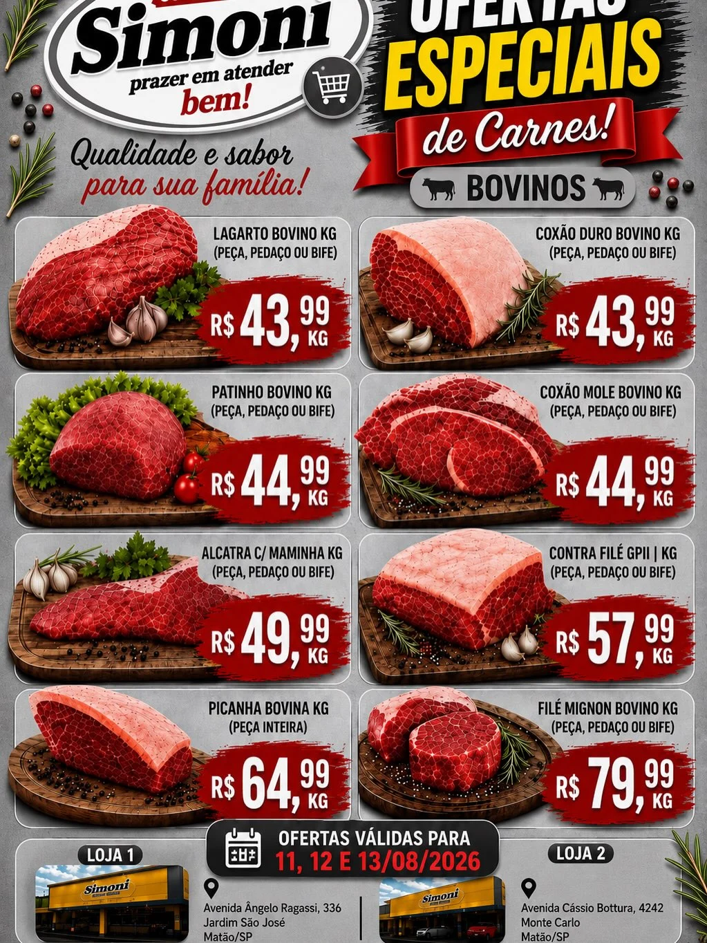 Ofertas Simoni Simoni Simone – 13/08/2026