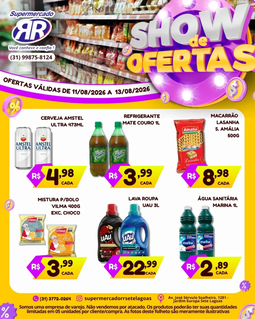 Ofertas Supermercado RR – 13/08/2026 Ofertas Supermercado RR – 13/08/2026