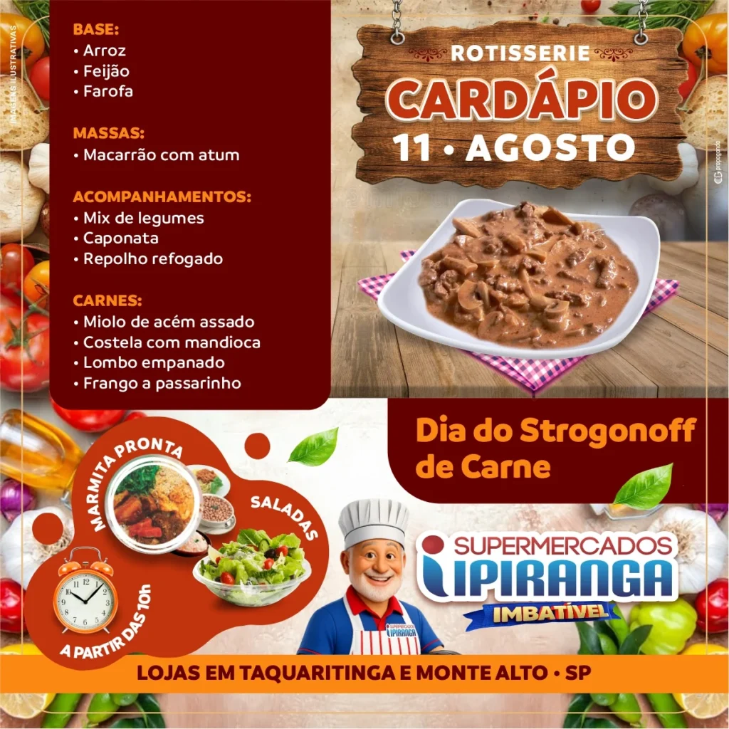 Ofertas Supermercados Ipiranga – 11/08/2026