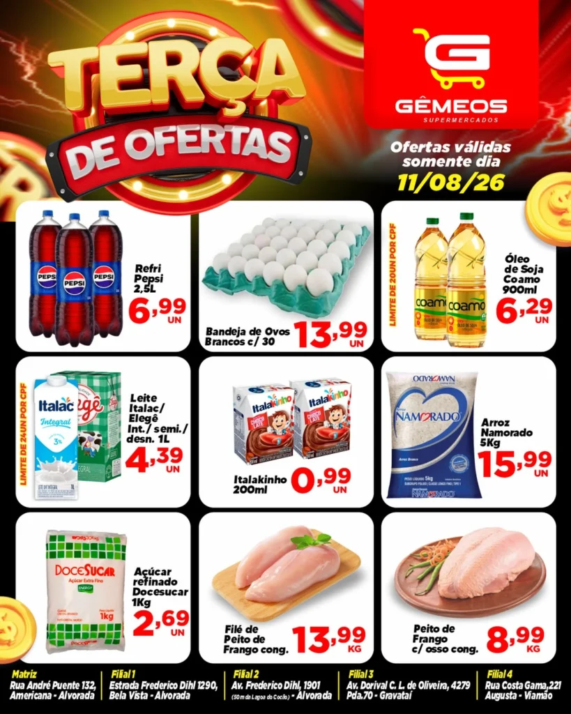Ofertas Gemeos supermercado – 11/08