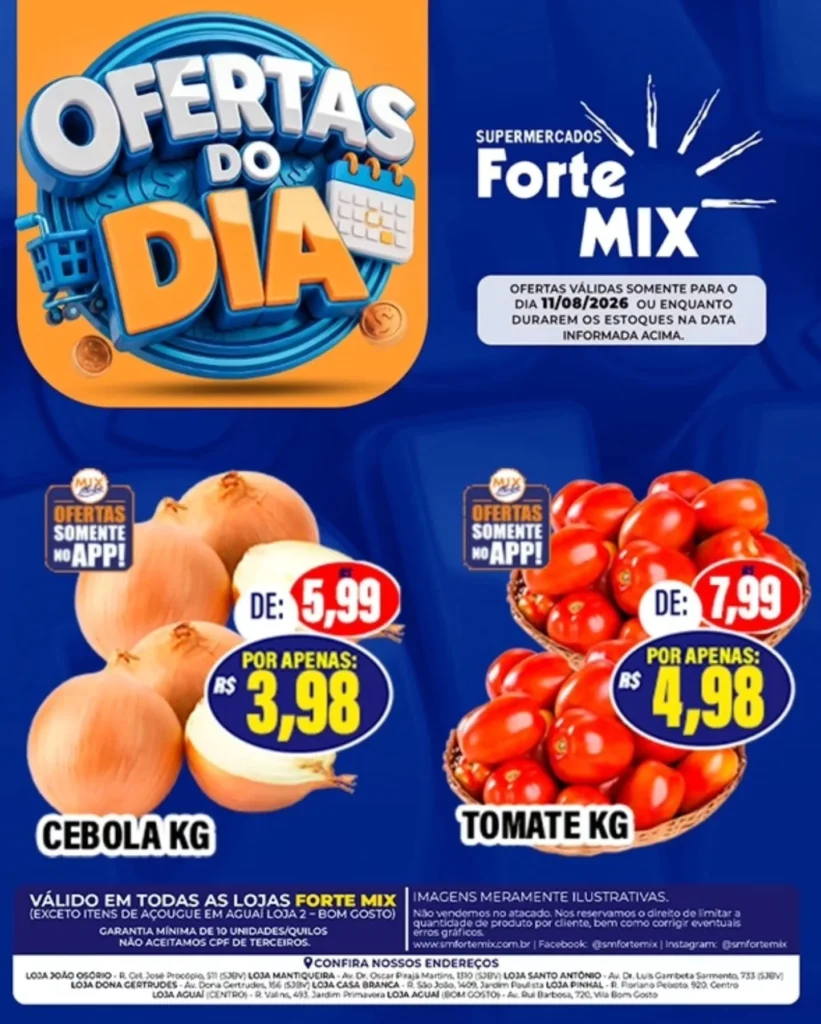 Ofertas Supermercados Forte Mix – 11/08/2026