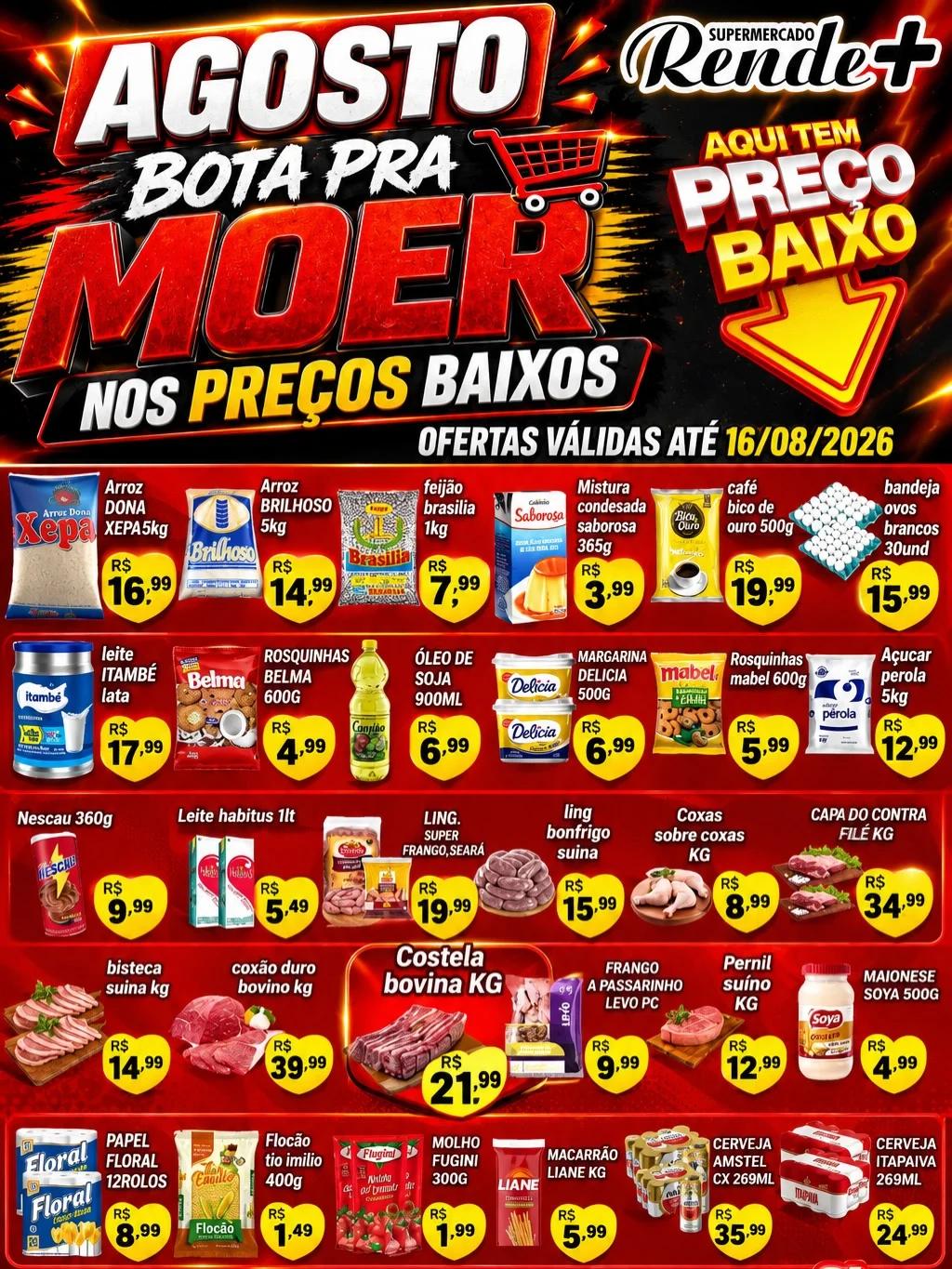 Ofertas Rende Mais Supermercado – 18/08/2026 Ofertas Rende Mais Supermercado – 18/08/2026