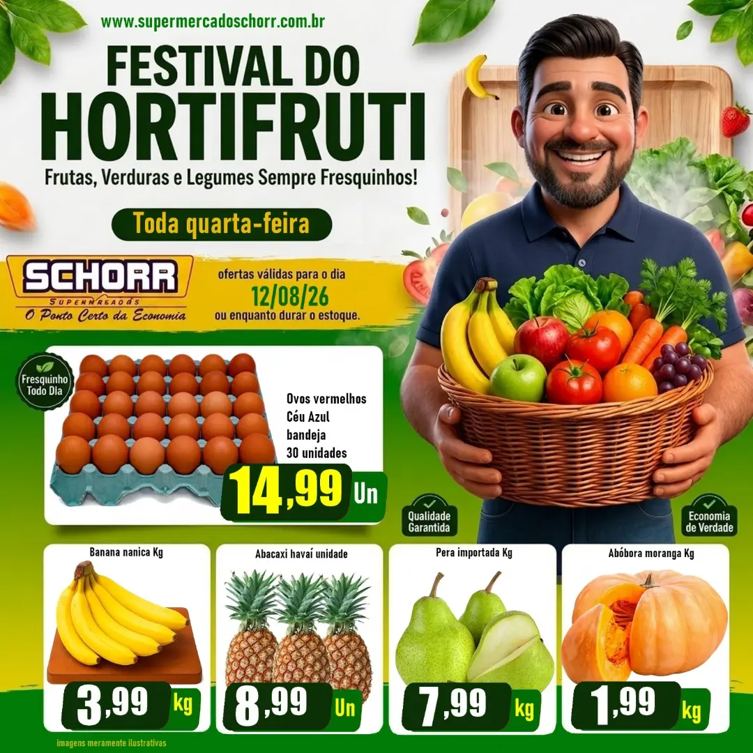 Ofertas Schorr supermercado – 12/08/2026