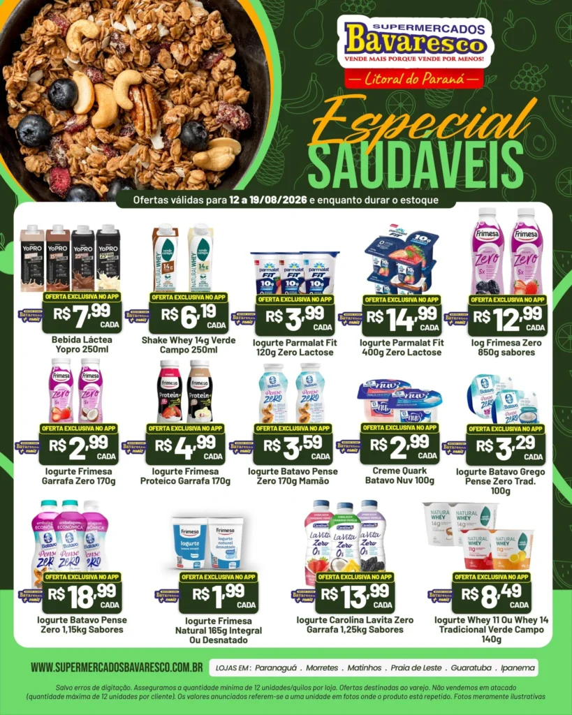Ofertas Supermercados Bavaresco – 19/08/2026