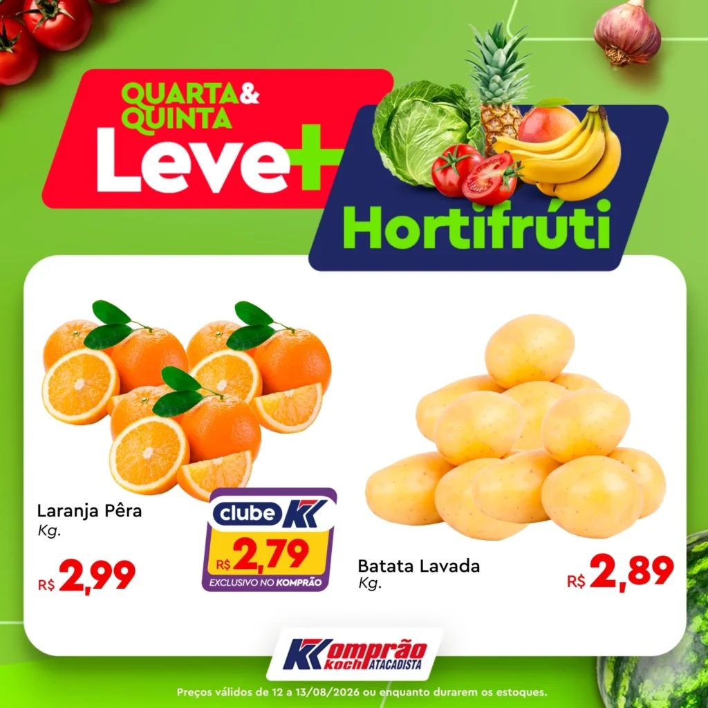 Ofertas Komprão Koch Atacadista – 13/08/2026