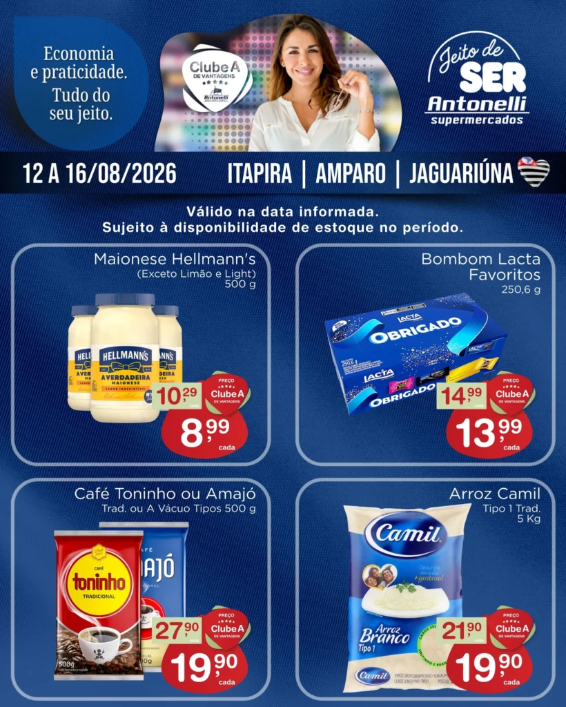 Ofertas Antonelli Supermercados – 16/08/2026