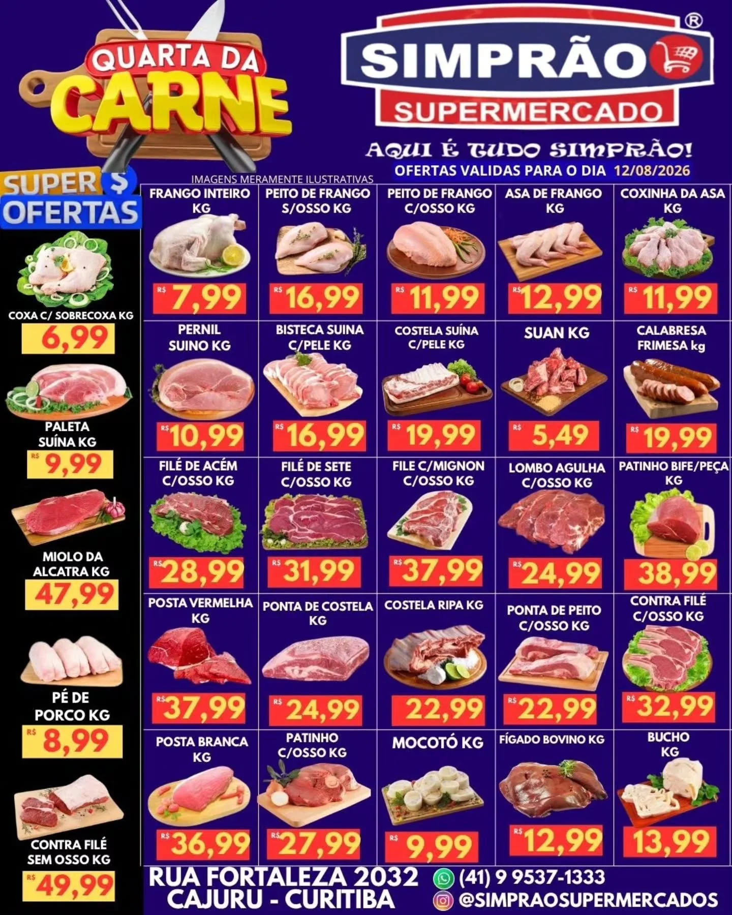 Ofertas simprão supermercados – 12/08/2026