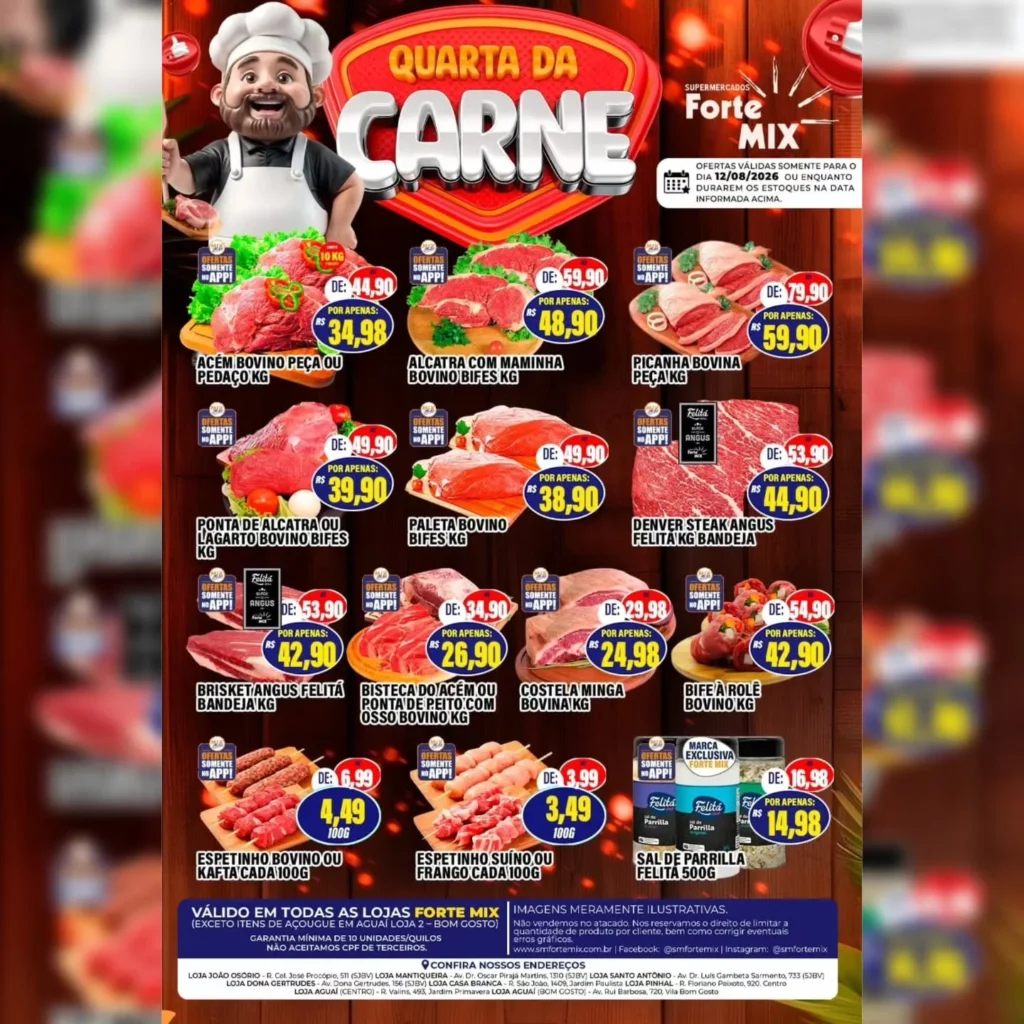 Ofertas Supermercados Forte Mix – 12/08/2026