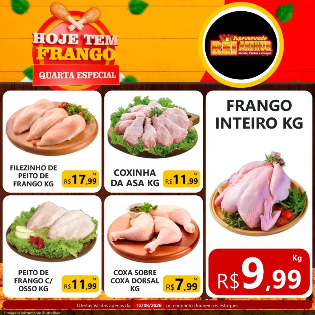 Ofertas Supermercado Rei Arthur💥 – 12/08/2026