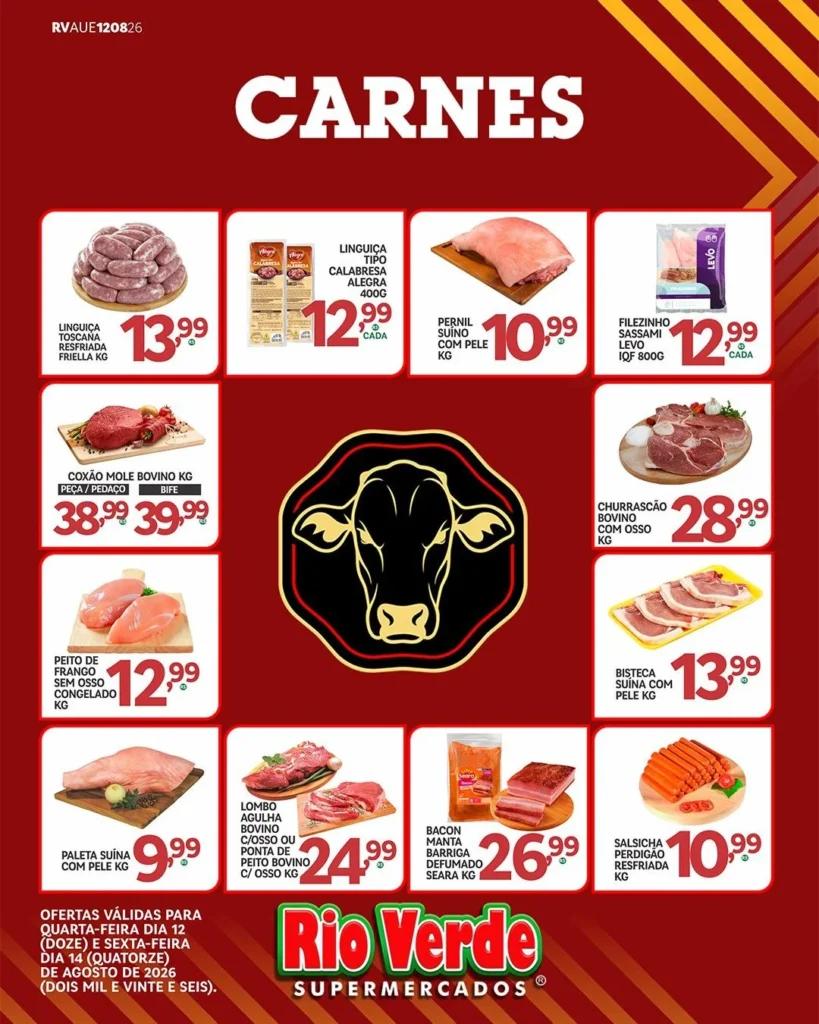 Ofertas Rio Verde Supermercados – 14/08/2026