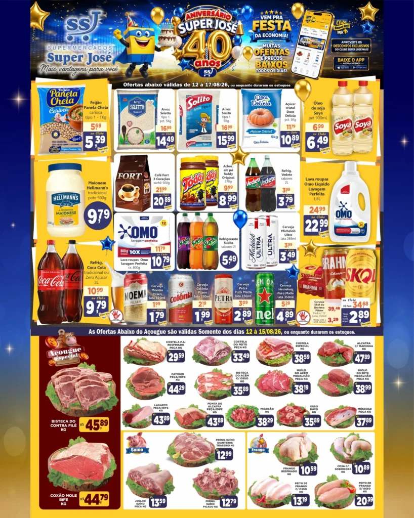 Ofertas Supermercado Super José – 17/08/2026