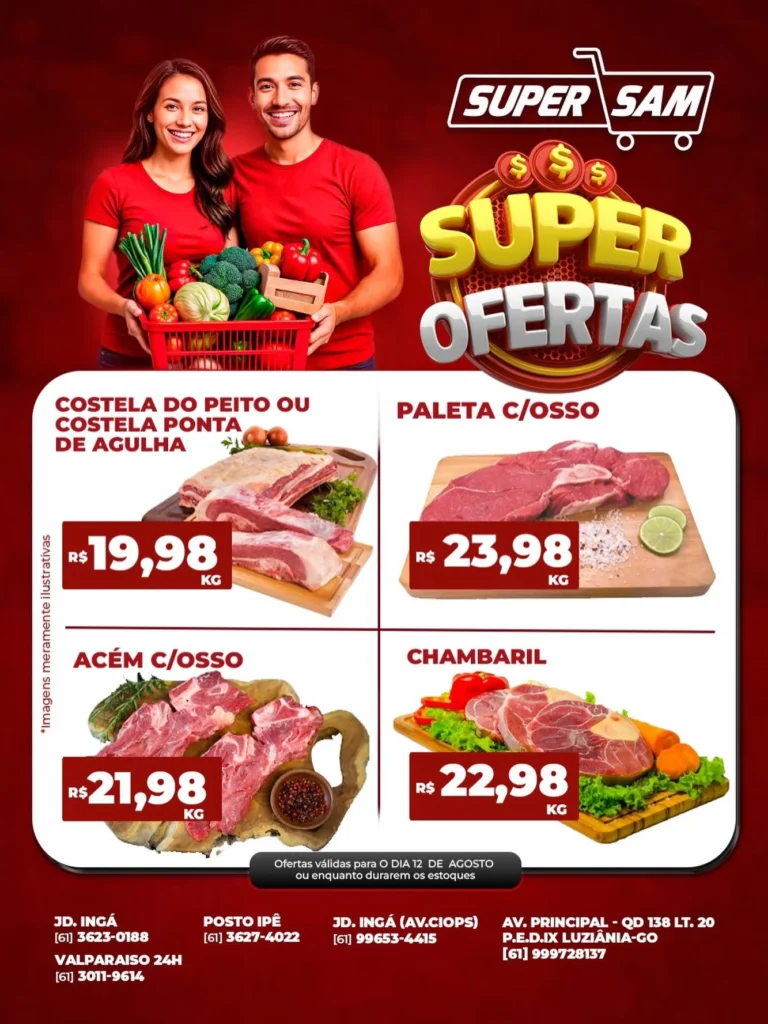 Ofertas Rede Supersam – 12/08/2026