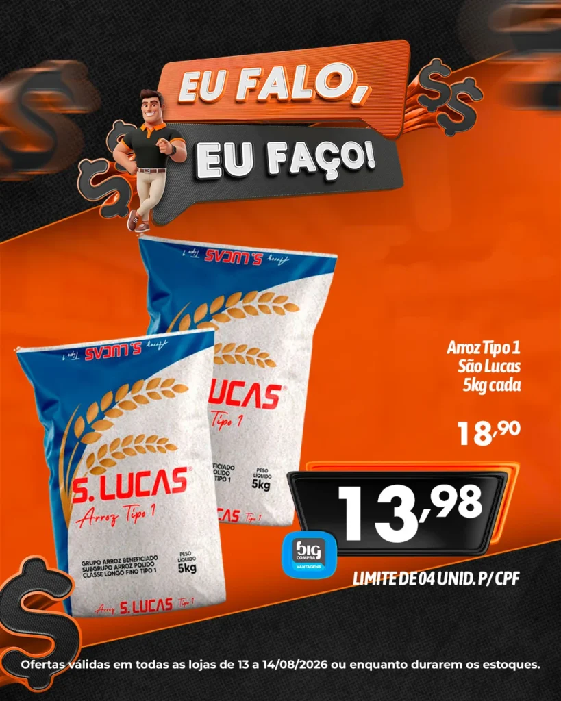 Ofertas Supermercados Big Compra – 14/08/2026