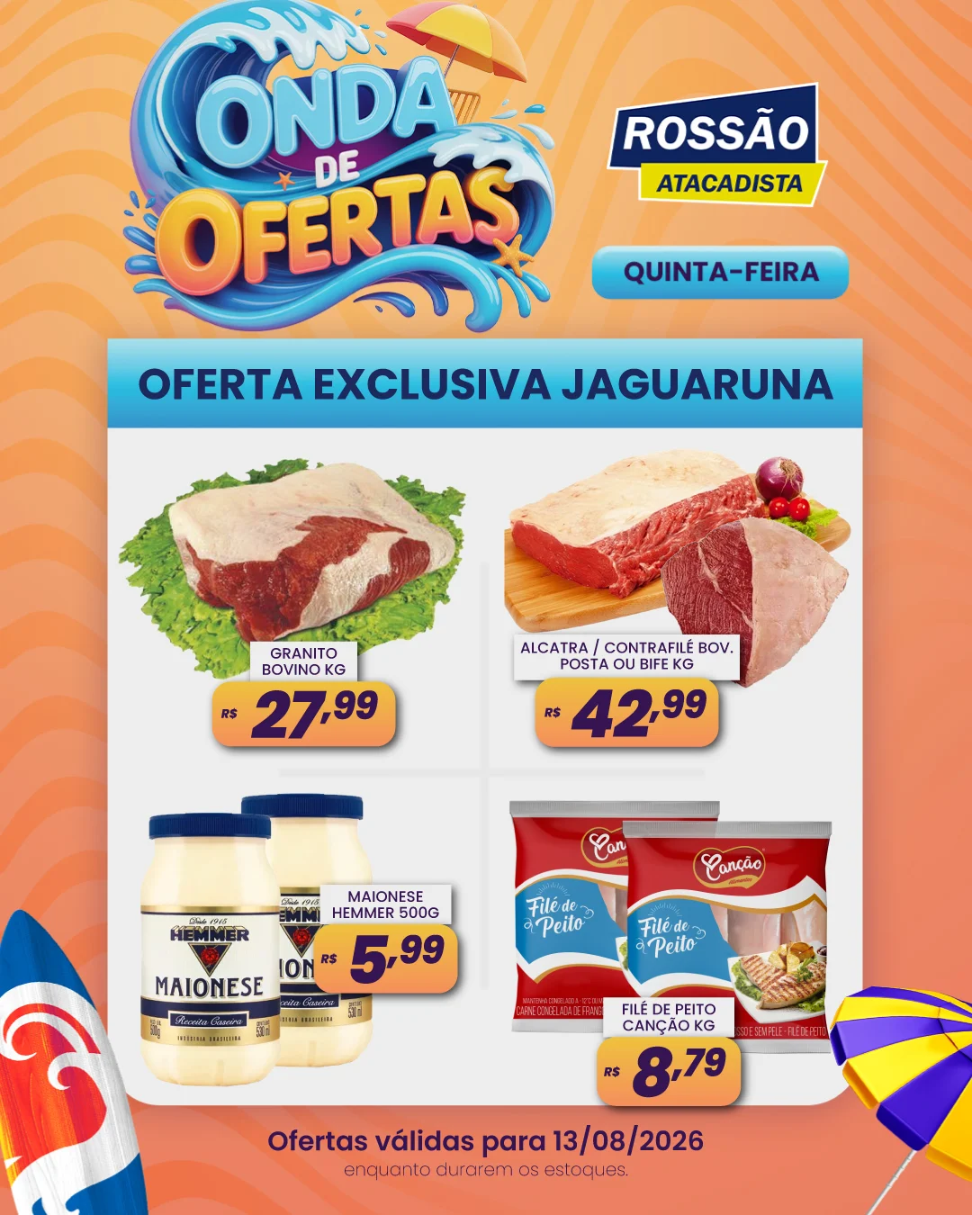 Ofertas Rossão Atacadista – 13/08/2026