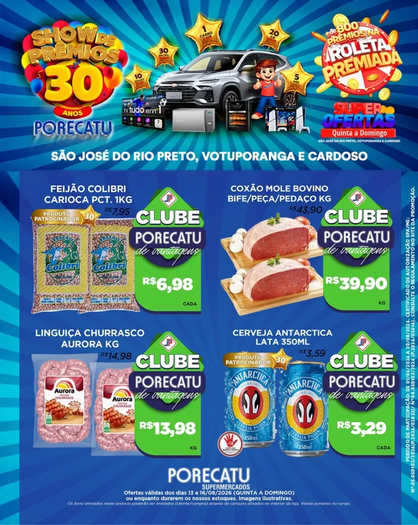 Ofertas Super Porecatu – 16/08/2026