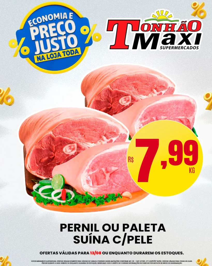 Ofertas Supermercados Tonhão Maxi – 13/08/2026