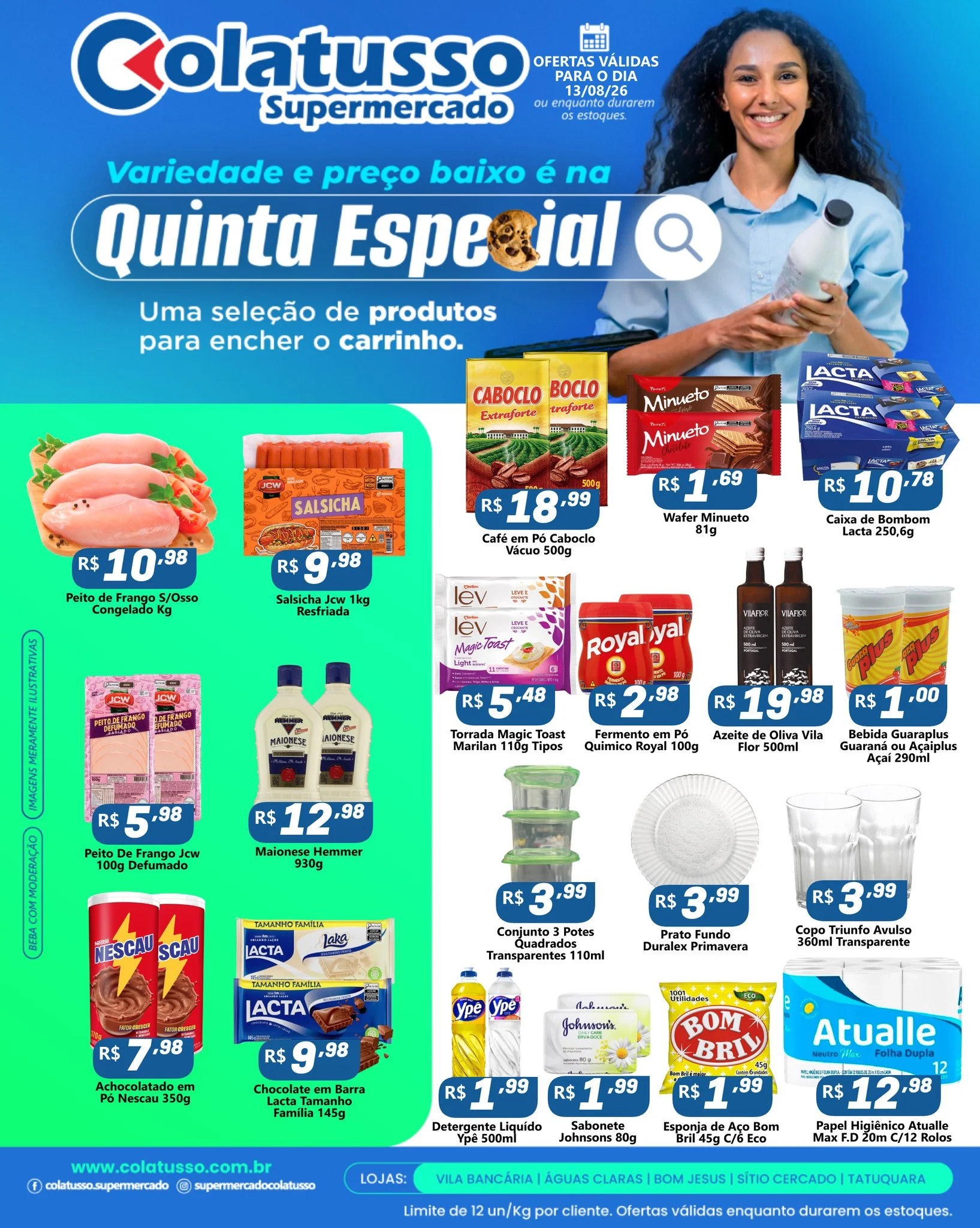 Ofertas Supermercado Colatusso – 13/08/2026