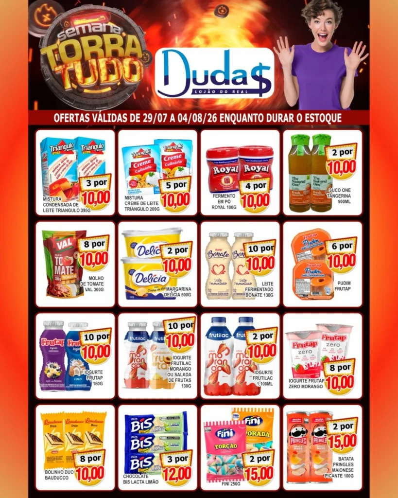 Ofertas Duda Lojão do Real – 04/08/2026