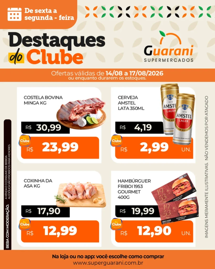Ofertas Supermercado Guarani – 17/08/2026