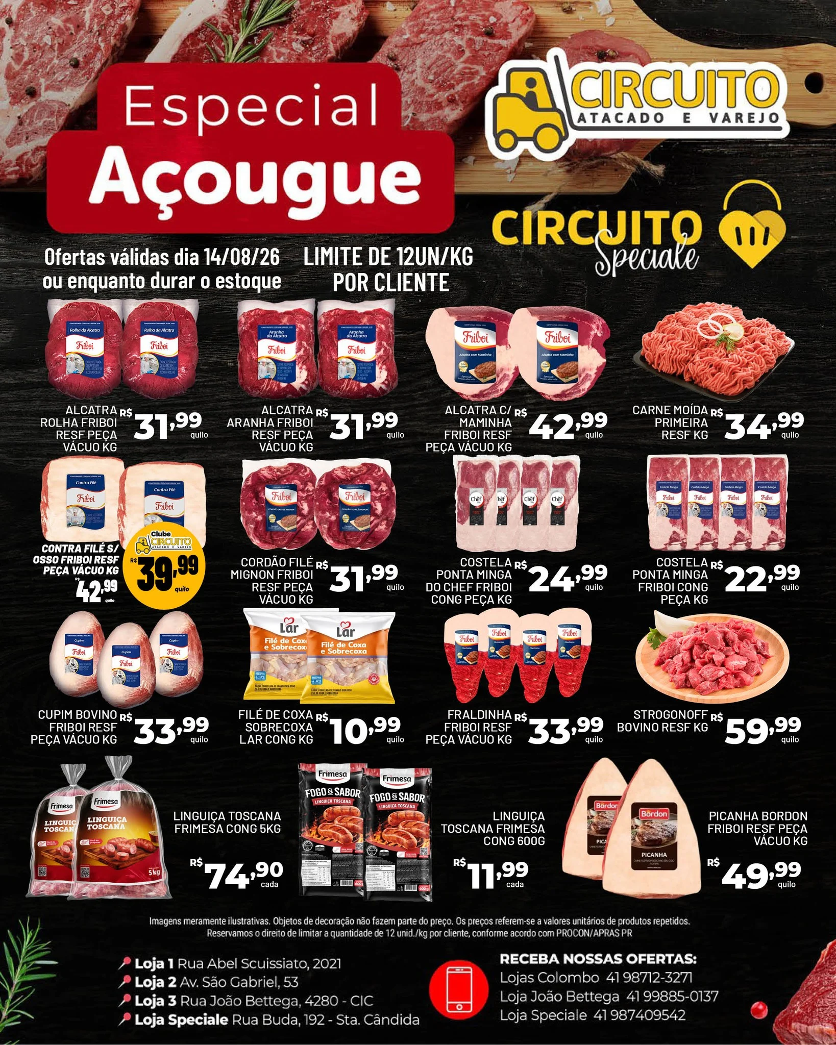 Ofertas Circuito Atacado e Varejo – 14/08/2026