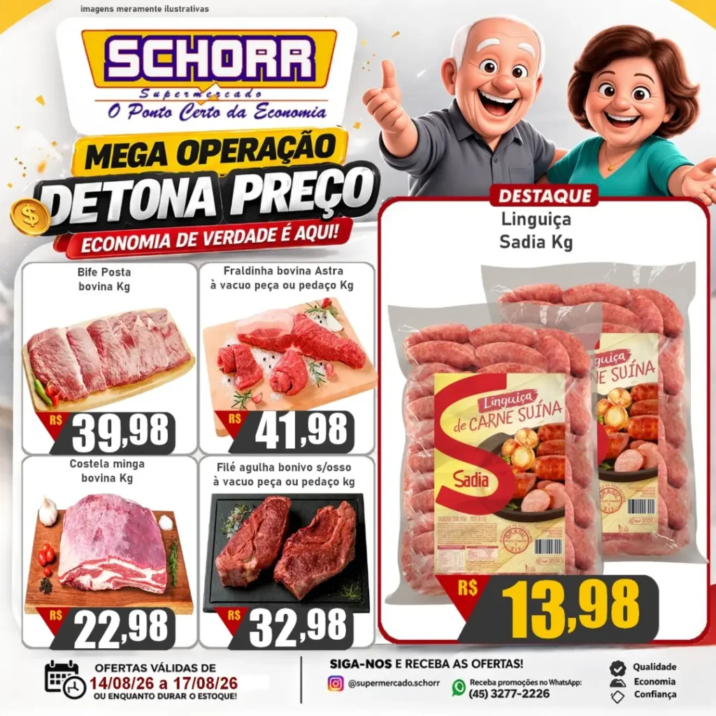 Ofertas Schorr supermercado – 17/08/2026