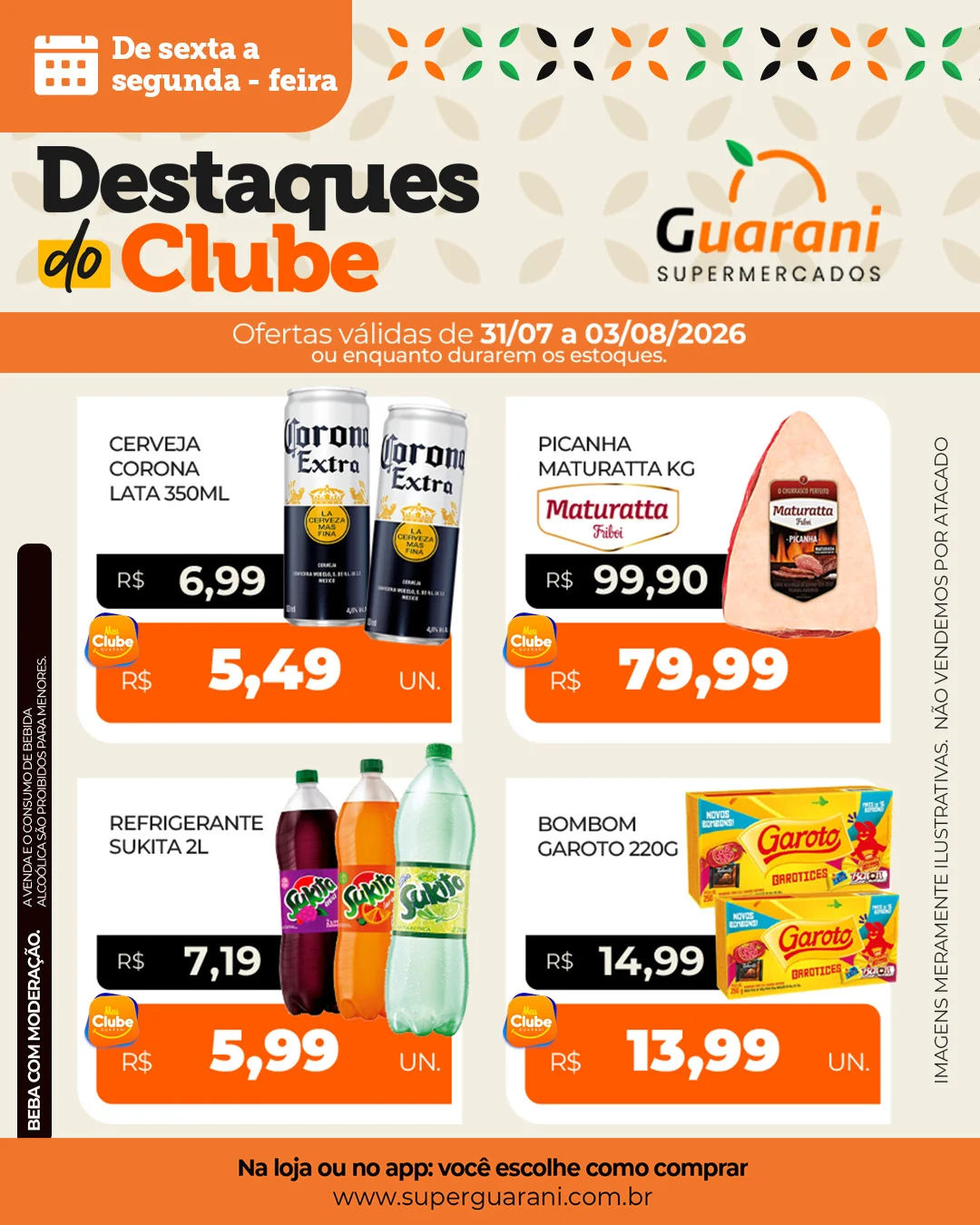 Ofertas Supermercado Guarani – 03/08/2026 Ofertas Supermercado Guarani – 03/08/2026