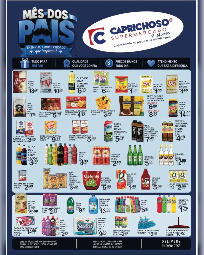 Ofertas Supermercado Caprichoso Ceilândia – 15/08/2026